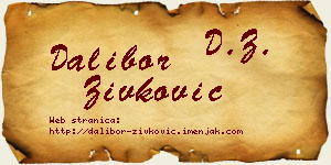 Dalibor Živković vizit kartica